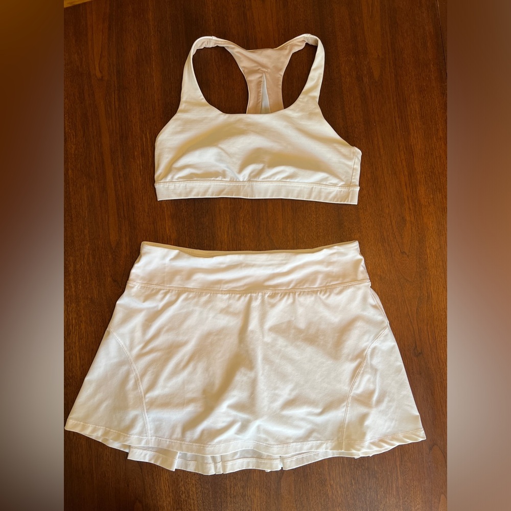 Lululemon tennis skirt and sports bra set - Medium